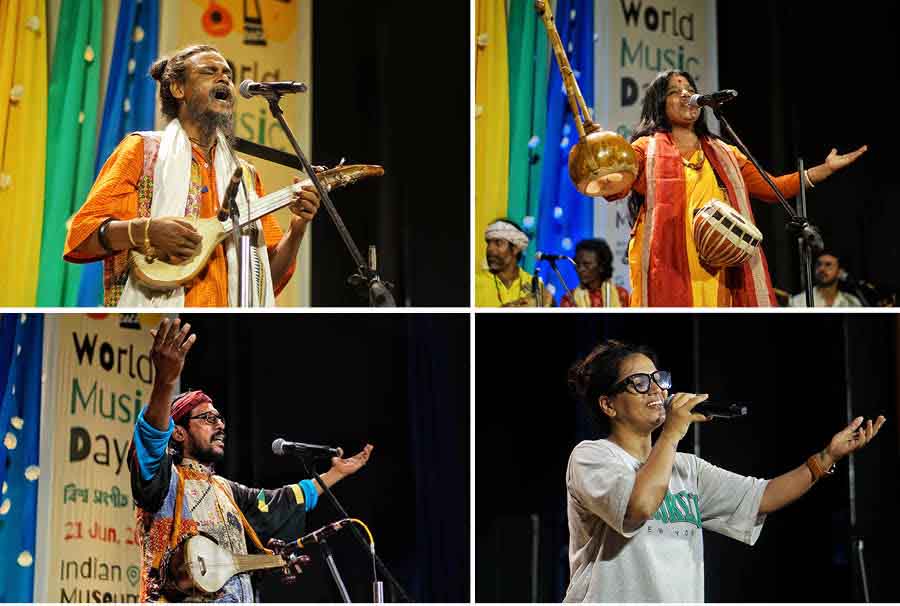 From Bhawaiya songs to Lalon geeti, self-composed Jeebanmukhi gaan, Baul music to Kabir Suman and SD Burman’s songs — the evening showcased a wonderful blend of diverse genres of Bengali music and its dialects. Some of the prominent musicians who performed included Nazrul Islam (with his own Bhawaiya compositions), Joy Shankar (associated with the music band Dohar), Sumana Chowdhury, Arghakamal Chattopadhyay, Manaswita Thakur and Deepmoy Das