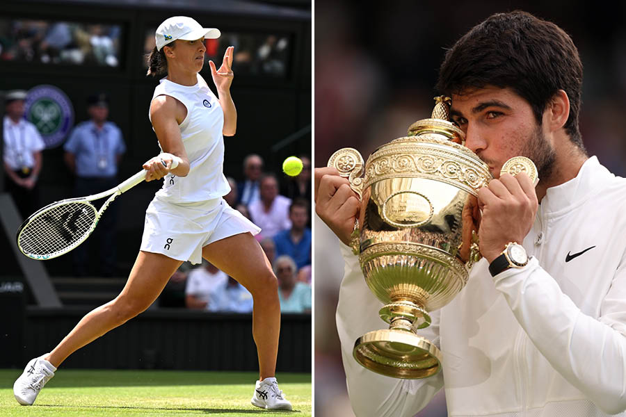 Iga Swiatek and Carlos Alcaraz enter Wimbledon as top seeds, hoping to add to their success from the French Open