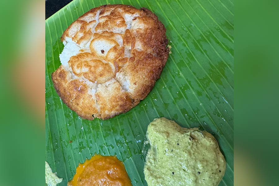 A butter appam at Tiffin House in RS Puram