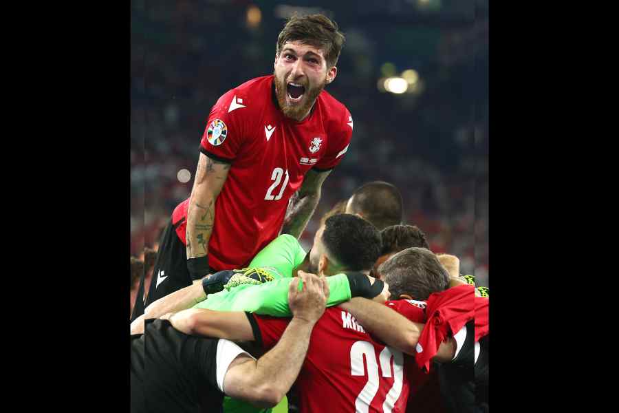 Georgia's win also means that England will line up against Slovakia, Romania take on Netherlands and Portugal face Slovenia in the round of 16.