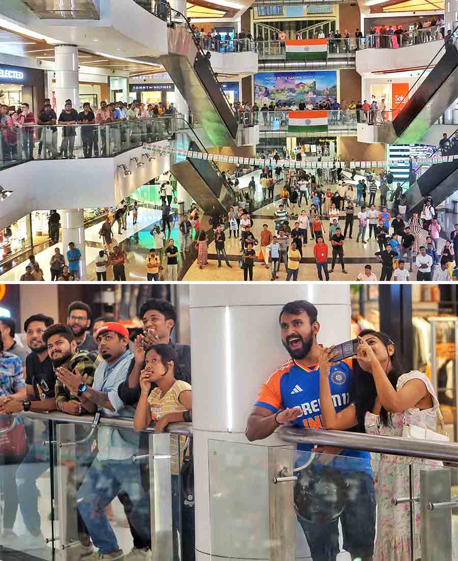 The hundreds of eyeballs glued to the giant screen at South City Mall had set the mood for Saturday evening