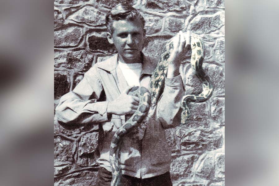 Pet python. Kodai School. 1958