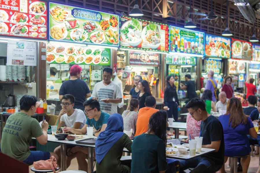 Singapore's hawker centres are a mainstay of the city, serving the best of everyhting that makes up Singaporean cuisine
