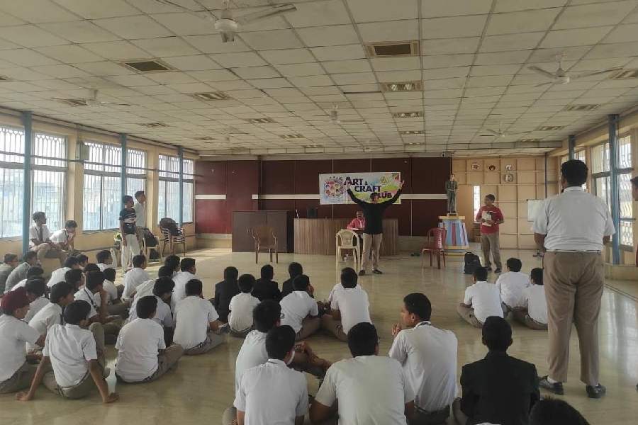 One act play at Don Bosco, Liluah