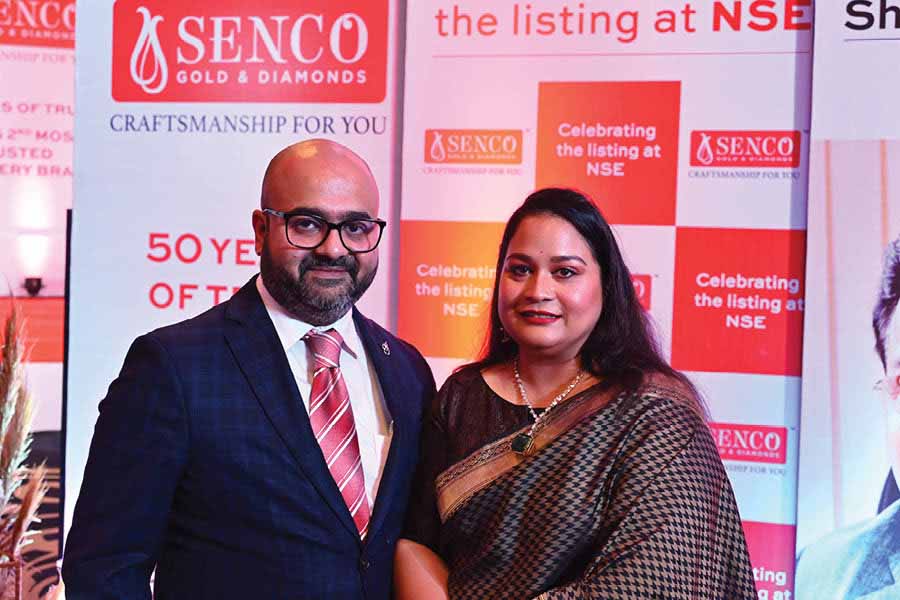 Joita Sen with her husband Suvankar Sen at a Senco event