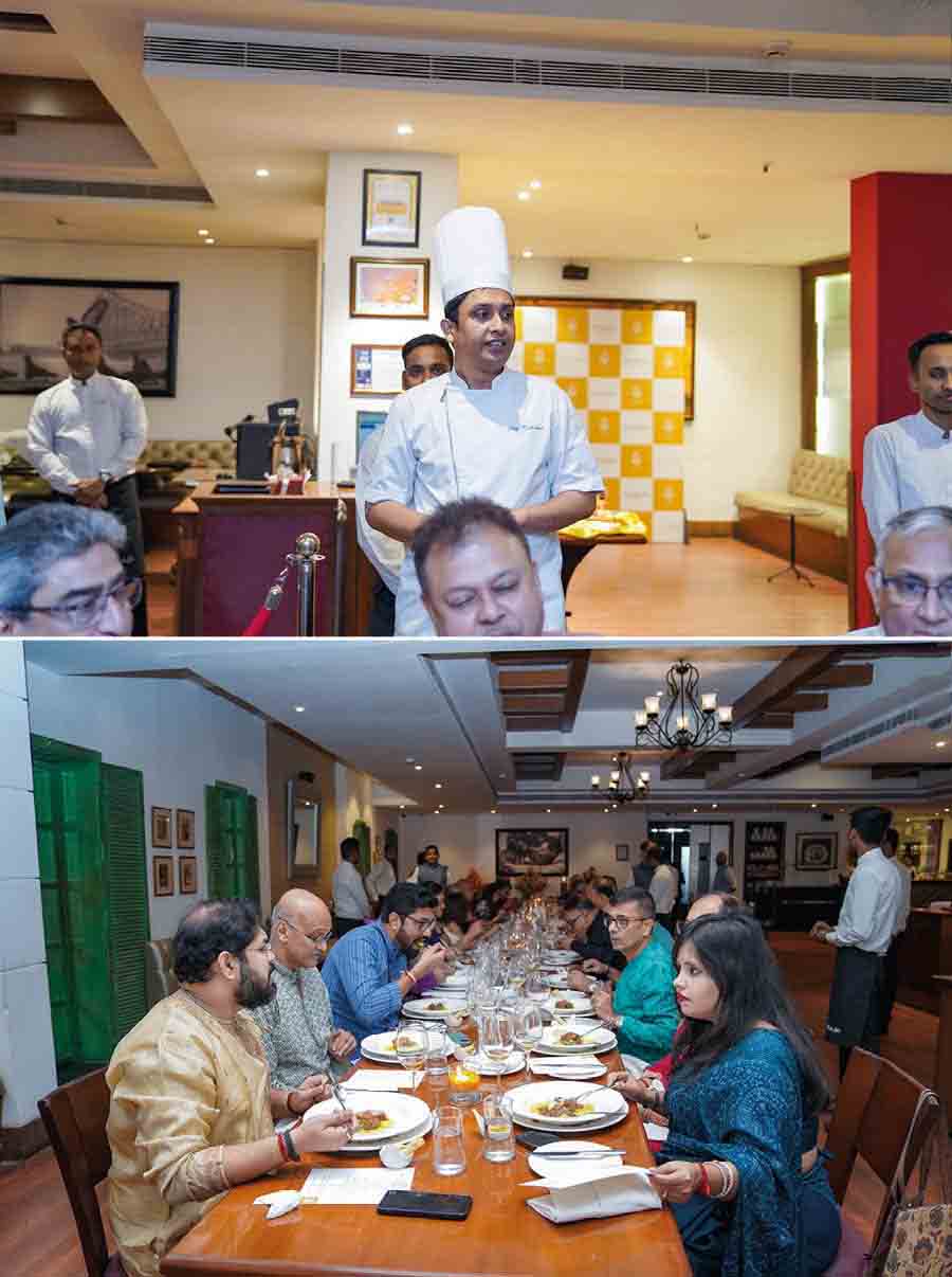The menu was curated with the joint effort of Subhasis Ganguli and Abhijit Bose along with chef Kingshuk Kundu, Oh! Calcutta 