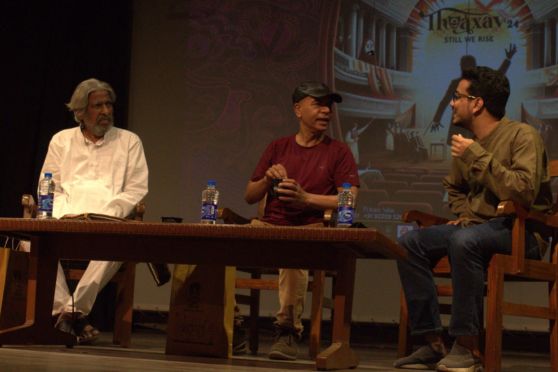 A highlight of the day was the panel discussion, Theatre: Resistance or Entertainment, featuring Rupdraprasad Sengupta and Goutam Halder, moderated by Agnijeet Sen, offering profound insights into the essence of the dramatic arts.