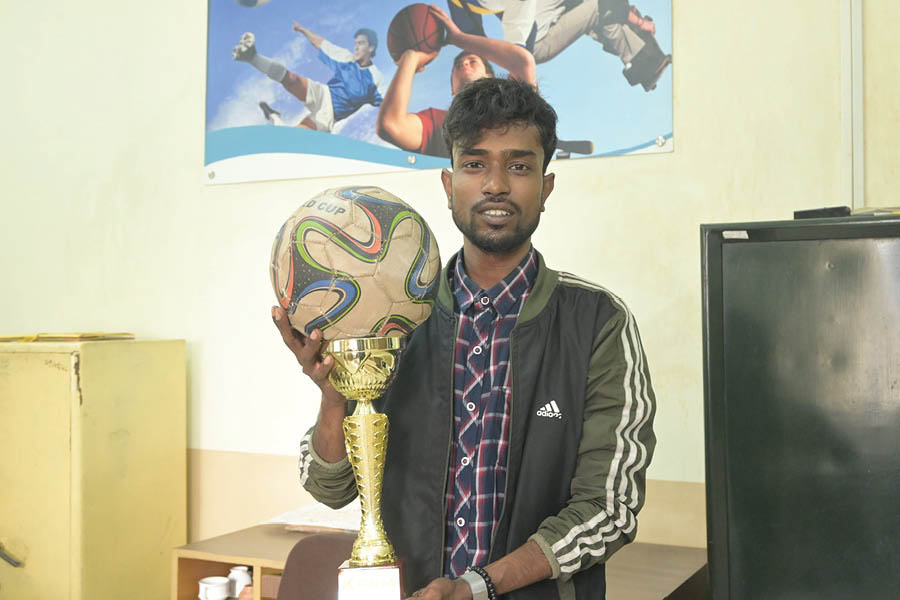  Francis Rohan Mondal, a graduate of the sports management course, from the batch of 2023