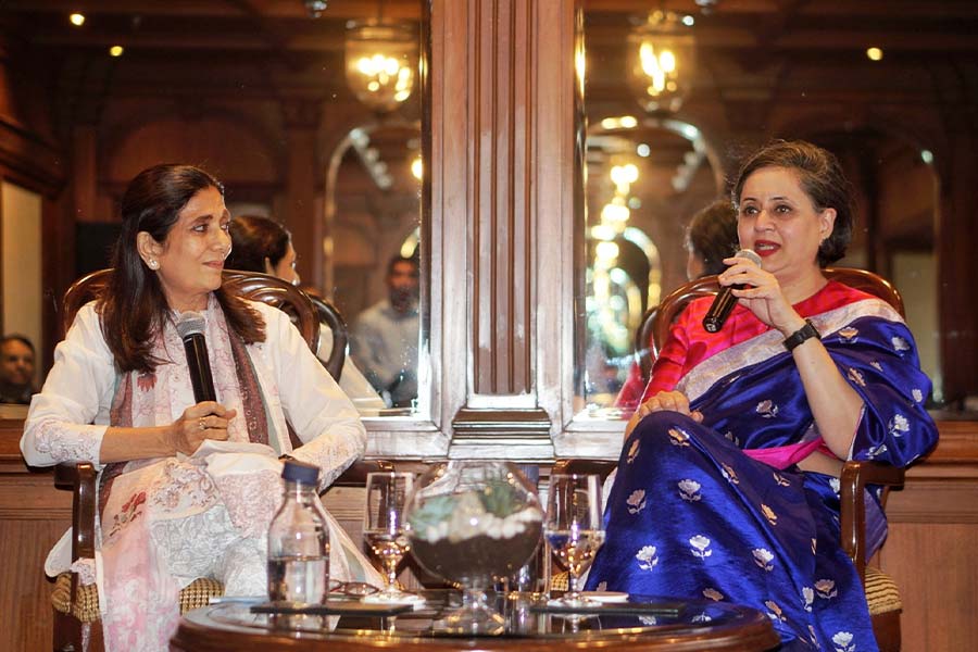 Payal Singh Mohanka (left) in conversation with Ghose