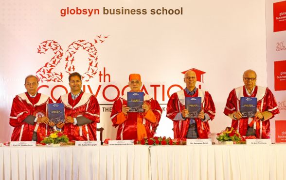 In the presence of all luminaries present, Swami Atmapriyanandaji and Suvamoy Saha unveiled the GBS Annual Report 2023-24. This Report archives the various activities of the B-School of a particular academic year