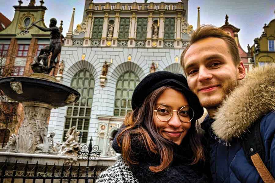 After a year of friendship, the pair finally took their first trip together to Poland in 2020, bonding over food, travel and creating content 
