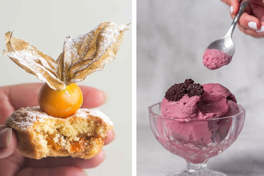 Kookie Jar’s spread featured pop picks from the bakery including their (left) Warm Gooseberry Pie and ice creams