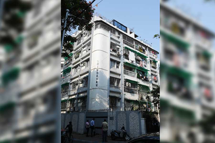 The apartment block in Bhowanipore where the Lakhanis live on the top floor.