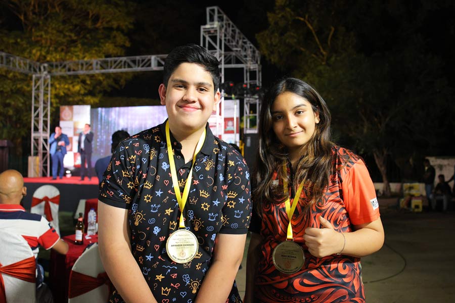 Among the audience were two notable names — 17-year-old Mahi Bosmia, who is currently the No 1 Indian female darts player, and Indian No. 1 ranked men’s darts champion, 14-year-old Aryaveer Chokhani. Bosima and Chokhani were honoured by RCGC captain Gaurav Ghosh for their outstanding achievements in darts at such a young age