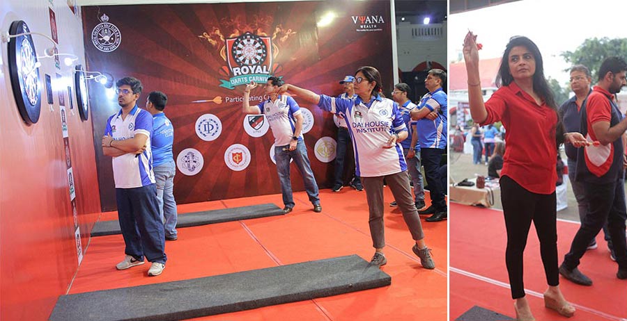 Each match at the Royal Darts Carnival was a ‘best of 5’ style to keep the competition stiff. The categories for each match were Open Singles, Open Veteran Doubles(over 50), Mixed Doubles, Men’s Doubles and Open Triples which featured at least one woman in each triples game 