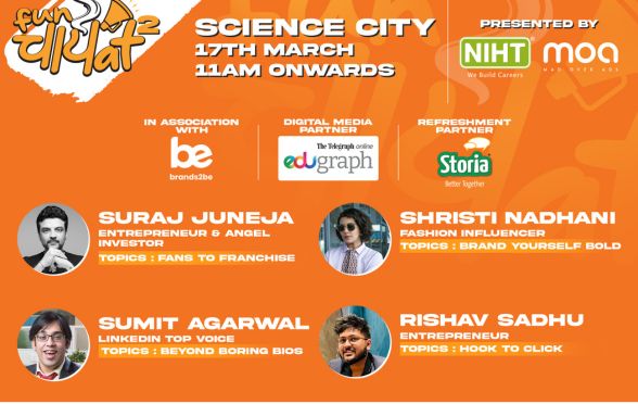 The event will be held on March 17th, 2024, at Science City (Seminar Hall)
