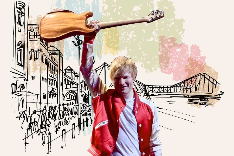 Ed Sheeran in Kolkata for his 2025-26 India tour?