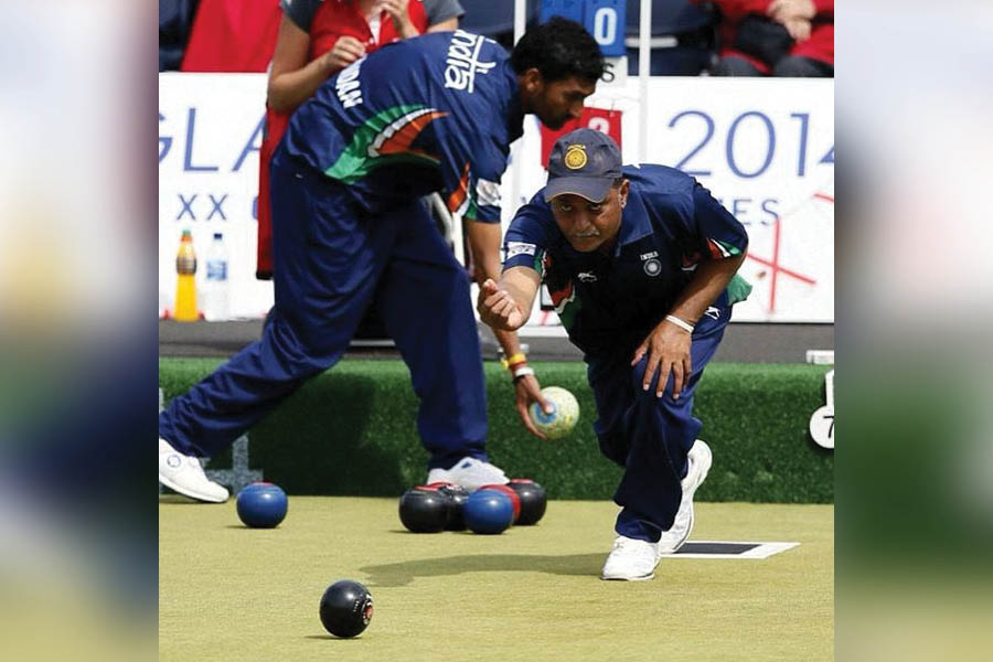 Kamal in action during the 2014 Commonwealth Games in Glasgow