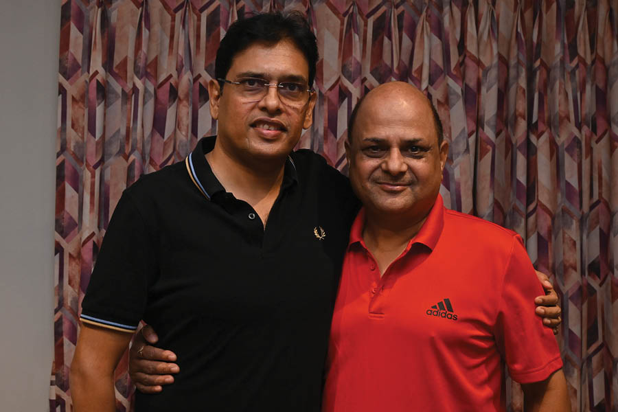Devesh Srivastava with Kamal, his long-time friend