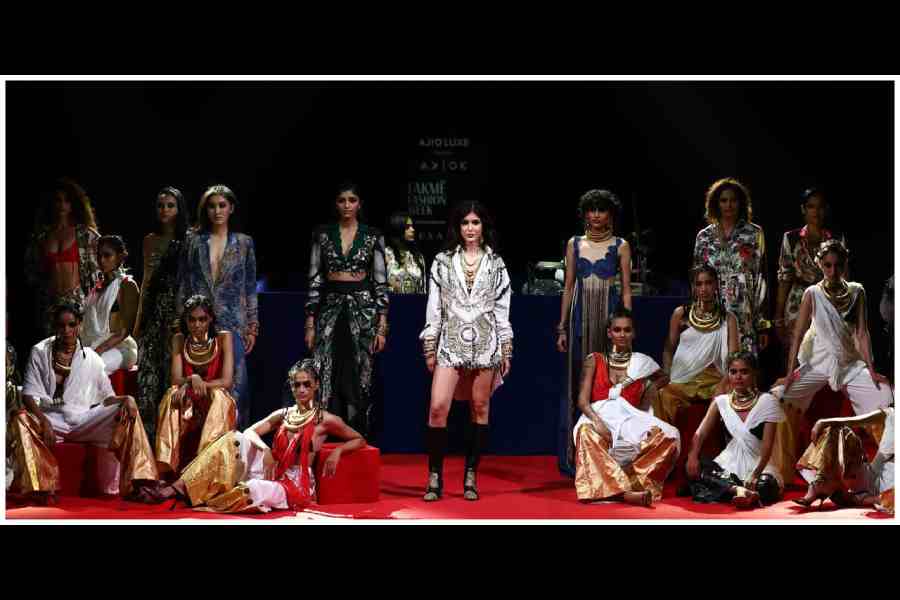 Glimpses of AK-OK presented by Ajio Luxe, at Lakme Fashion Week X FDCI