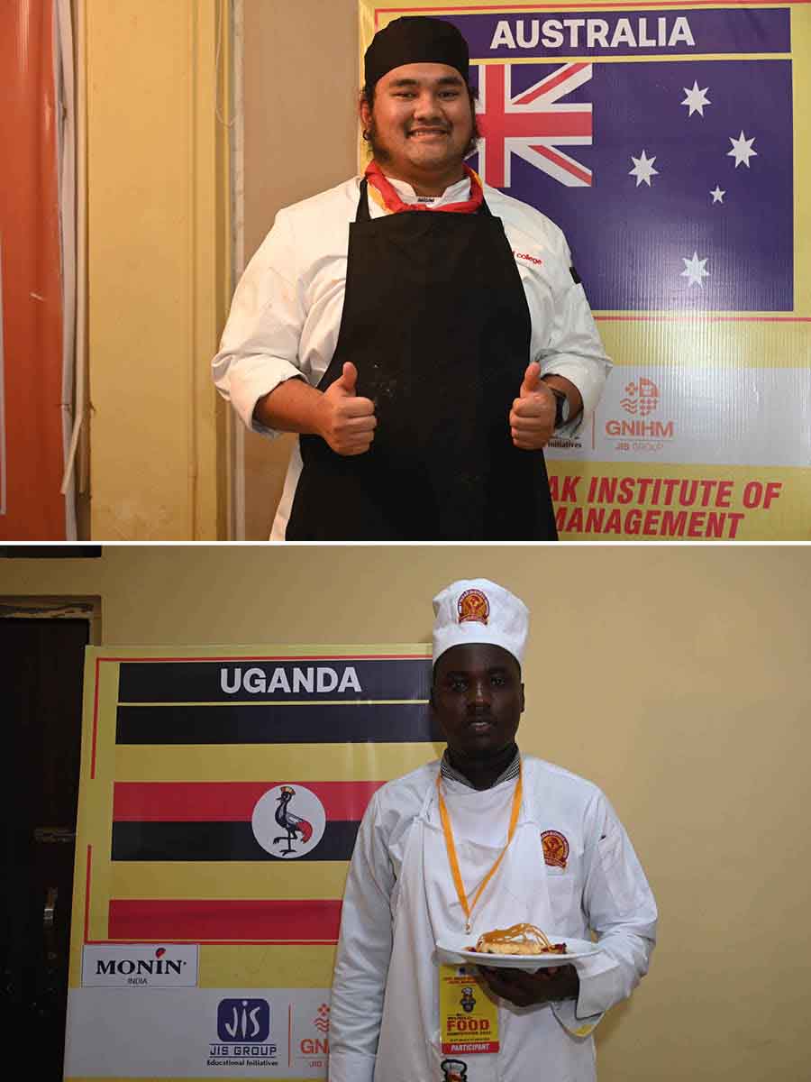 International participants like (top) Jann Venerand Tripoli from Australia and (bottom) Ssennungi Andrew from Uganda shared unique culinary insights from their home countries at GNIHM. Andrew also secured the first runner up prize in the Mix-O-Com category