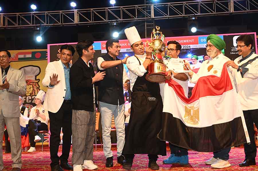 Belal Saleh Faled Hassan Mahmood from Egypt was ecstatic to clinch the top prize, winning the Culinary Cooking competition