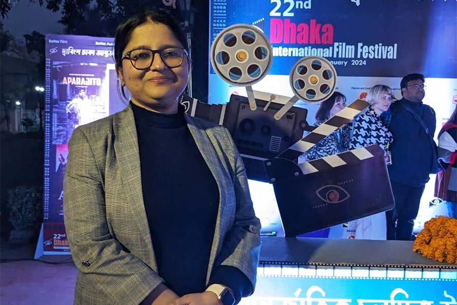 Ipsita Barat at the 22nd Dhaka International Film Festival in January