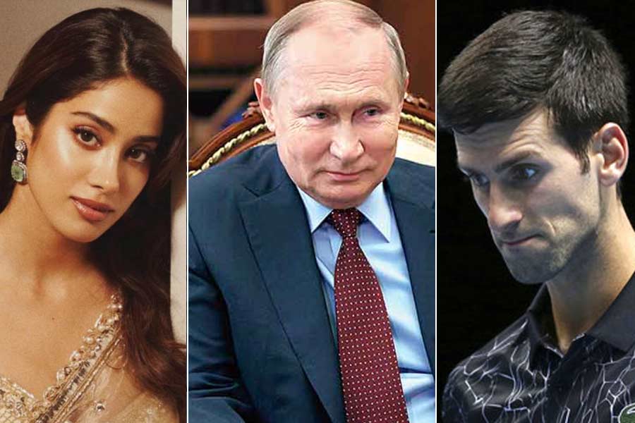 (L-R) Janhvi Kapoor sleepwalking, Vladimir Putin’s re-election, Novak Djokovic’s fears, and more in this week’s satirical wrap-up