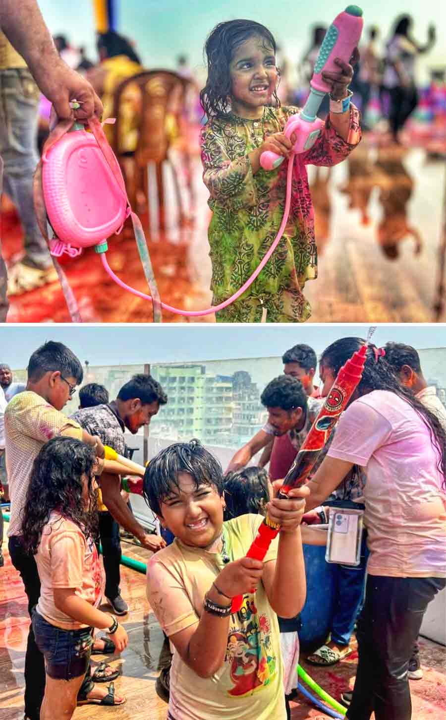 Families celebrated Holi at The Lalit Great Eastern Kolkata  