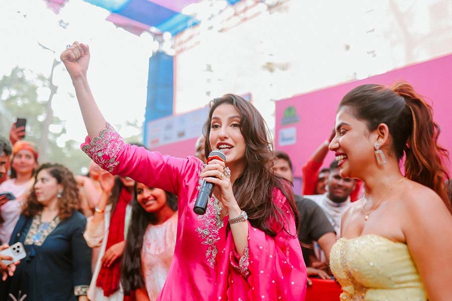 Madgaon Express revolves around three friends — played by Divyenndu, Pratik Gandhi and Avinash Tiwary — who get entangled in a world of gangsters, drugs and cops during their dream vacation in Goa. Nora plays a glamorous diva in the film, which marks Kunal Kemmu’s directorial debut.