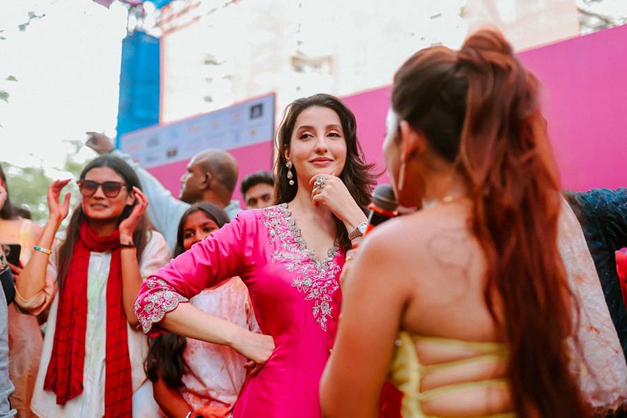 Nora has recently signed a two-film deal with KVN Productions. She is set to make her Kannada film debut this year with the production company’s KD- The Devil starring Sanjay Dutt.