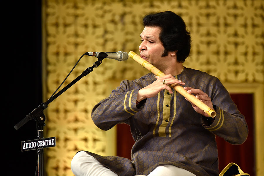 Rakesh Chaurasia in performance