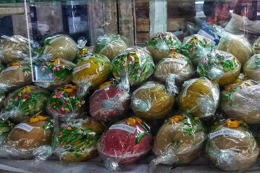 Giant Easter eggs packed with goodies are a regular sight across Kolkata’s bakeries during Easter