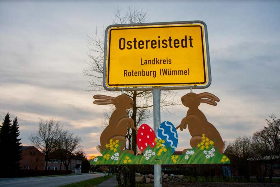 The German town of Ostereistedt is credited as the home of the Easter Bunny
