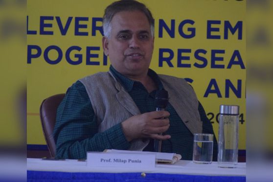 Professor Milap Punia engaged in an enriching discussion