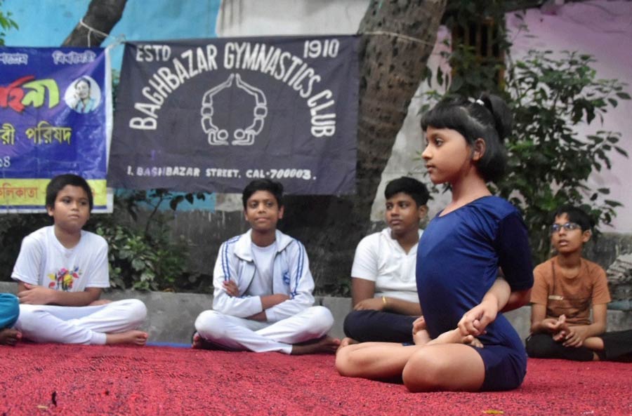 In its 114th year, the Bagbazar Gymnastics Club has started offering yoga sessions