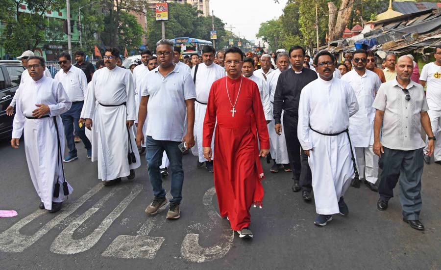 United Christians of Kolkata organised the Easter Rally which was led by Rt Revd Dr Partosh Canning on Sunday