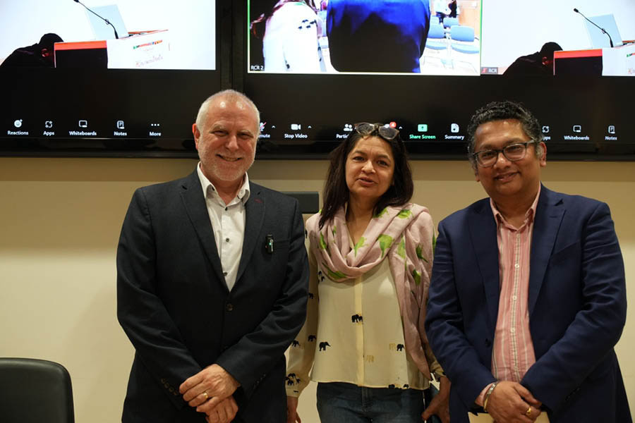 Subhash with the panellists at #TechTuesdayUK’s episode on ‘Conservation and Technology’ in April 2024