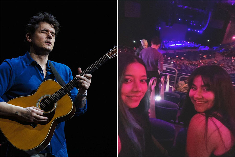 3Arena in Dublin was packed with John Mayer lovers as he wrapped up his solo tour on March 29, 2024, and (right) Kolkata singer Paloma Majumder and friend Avril Sasha Damani