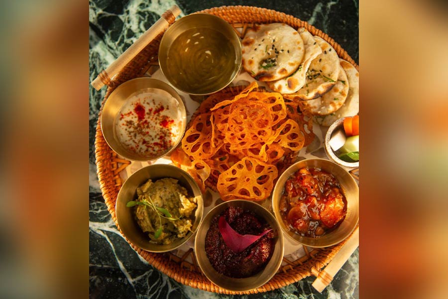 A platter from Jharokha by Indus