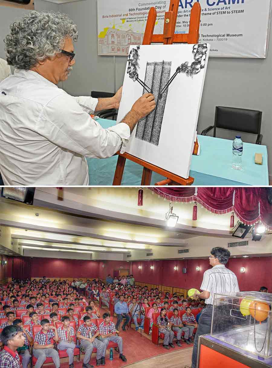 Bridging the gap between STEM and STEAM, Birla Industrial and Technological Museum, Kolkata commemorated its 66th Foundation Day on May 2. Featuring Art Camp for invited artists, inaugurated by Chhatrapati Dutta, principal, Government College Of Art And Craft, Kolkata. Several events were held for over 400 students from Kendriya Vidyalaya Ballygunge and Orient Girls' Madhyamik Shiksha Kendra  