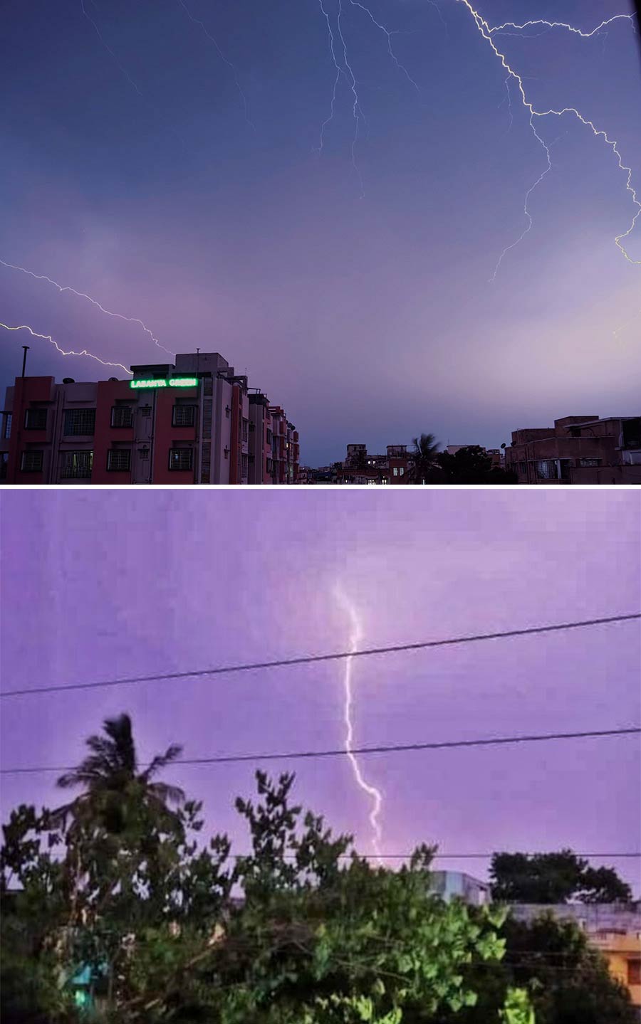The thunderstorm that brought much-needed respite to Kolkatans teased residents of Barrackpore, Kalyani and other towns to the north of Kolkata with mere gusts of moisture-laden winds and streaks of lightning across the sky. Rain played truant