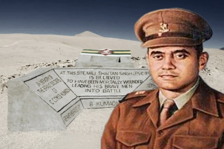 Why was Indian Army forced to dismantle Major Shaitan Singh's memorial in Ladakh?