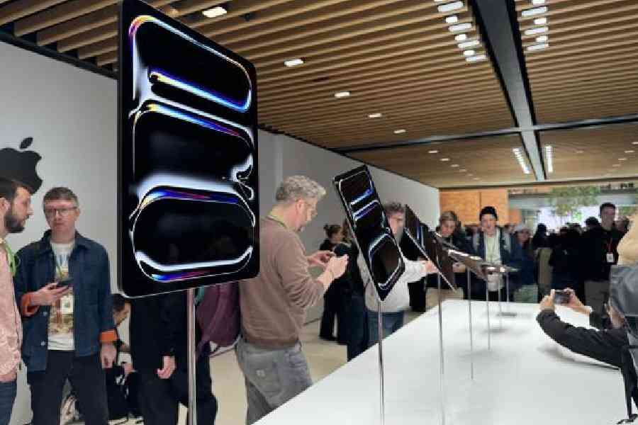 The new iPad Pro on display at Battersea, London, on Tuesday