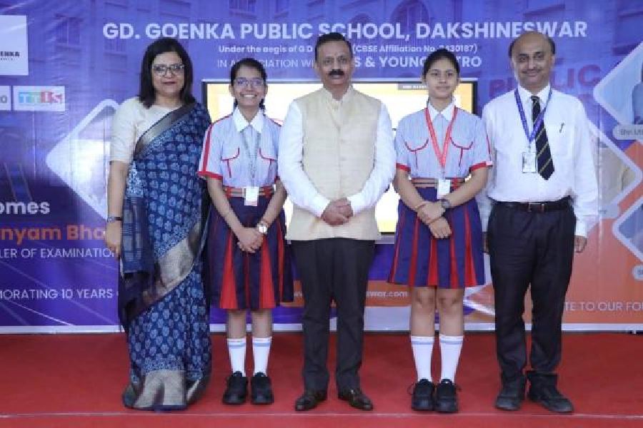 G.D. Goenka Public School, Dakshineswar, celebrated its 10-year journey with a special programme on April 27. The guest of honour on the occasion was Sanyam Bhardwaj, controller of examination of CBSE