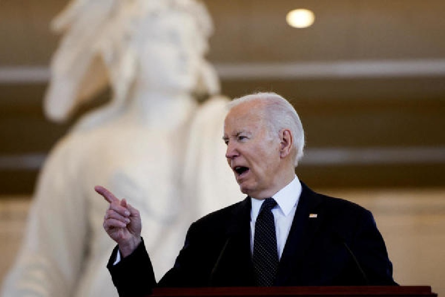 Joe Biden during a speechat the US Capitol on Tuesday