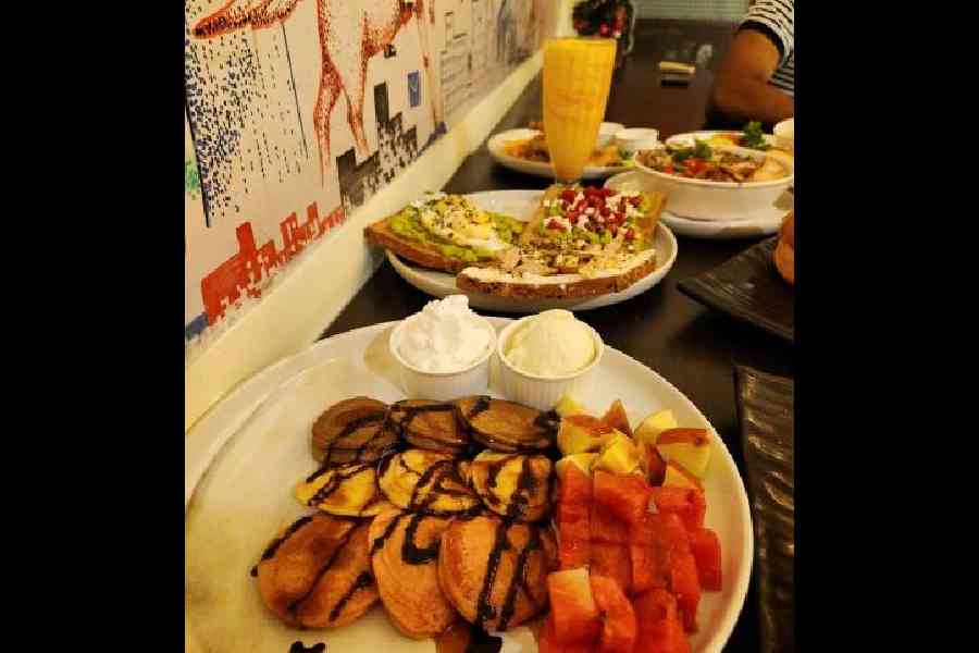 Mini Pancake Platter at Courting Coffees