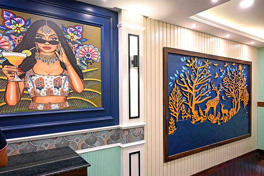 ‘The restaurant has been decked up to look Instagrammable and draw the attention of the young crowd,’ said co-owner Teena Saha
