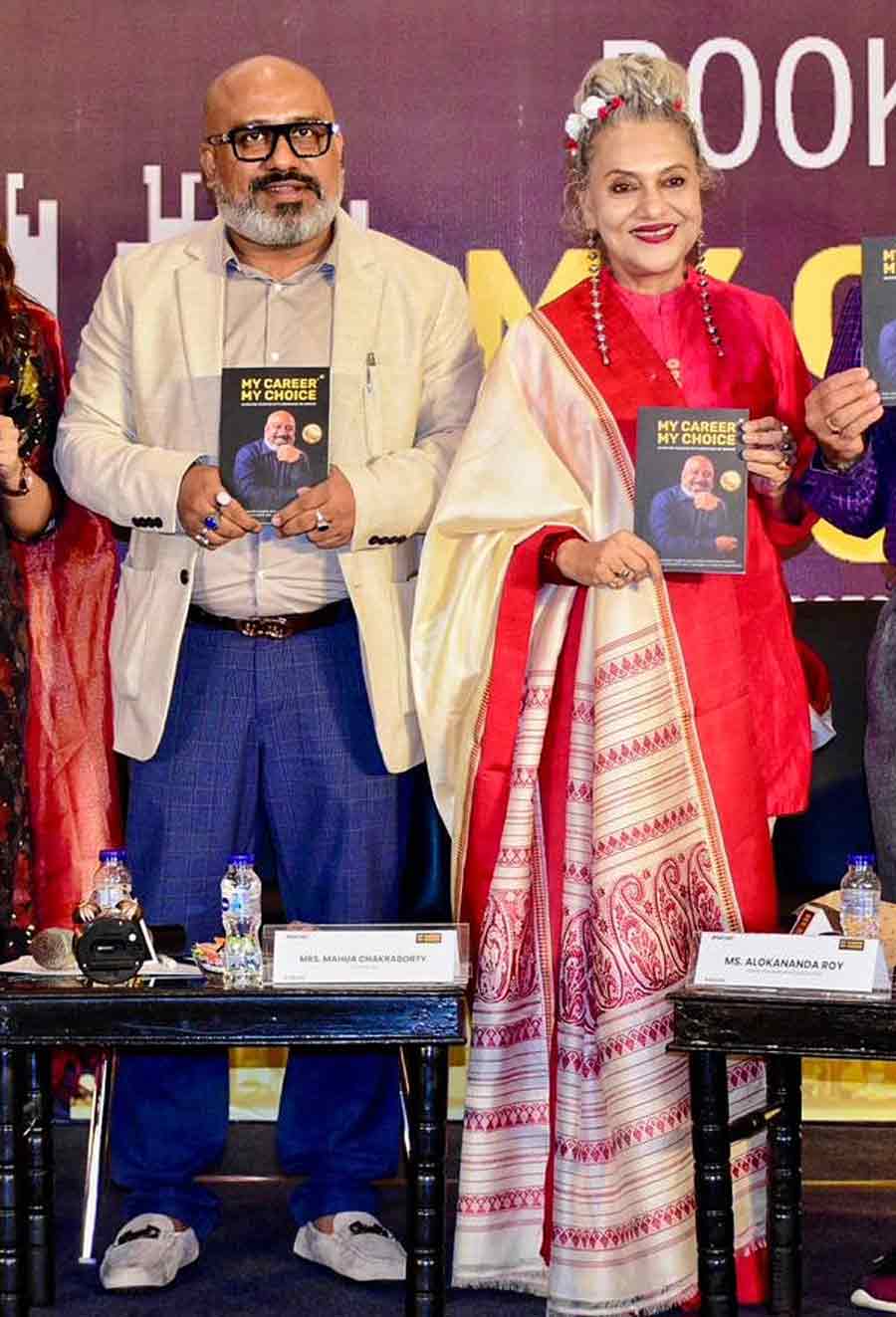 Abhishake De Sarkar launched his book titled "My Career My Choice" on Friday. Eminent dancer and social activist Alokananda Roy was also present at the event held at The Park Hotel   