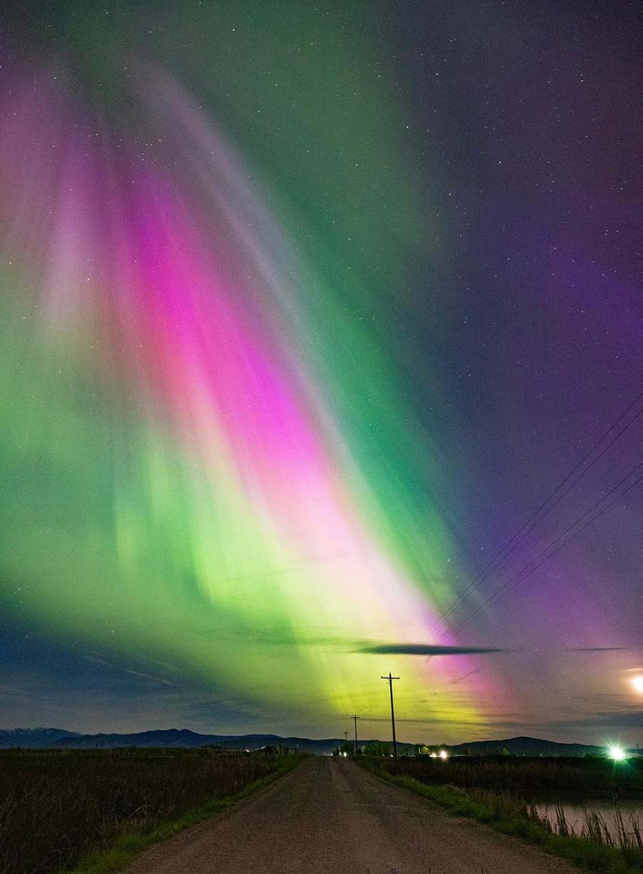 ‘In Seattle, typically you have to get out of the city and camp overnight to witness the Northern Lights every year. Somehow I haven’t been able to do that in the past five years. So Aurora Borealis decided to show up at my window. Aurora was visible from all parts of Seattle on the night of May 11 because of a geomagnetic storm and atmospheric conditions. I witnessed it for the first time in my life and was in complete awe,’ Debarchan told My Kolkata